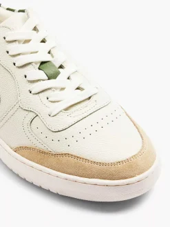 Sneakers|Oxmox Witte Leren Retro Sneaker