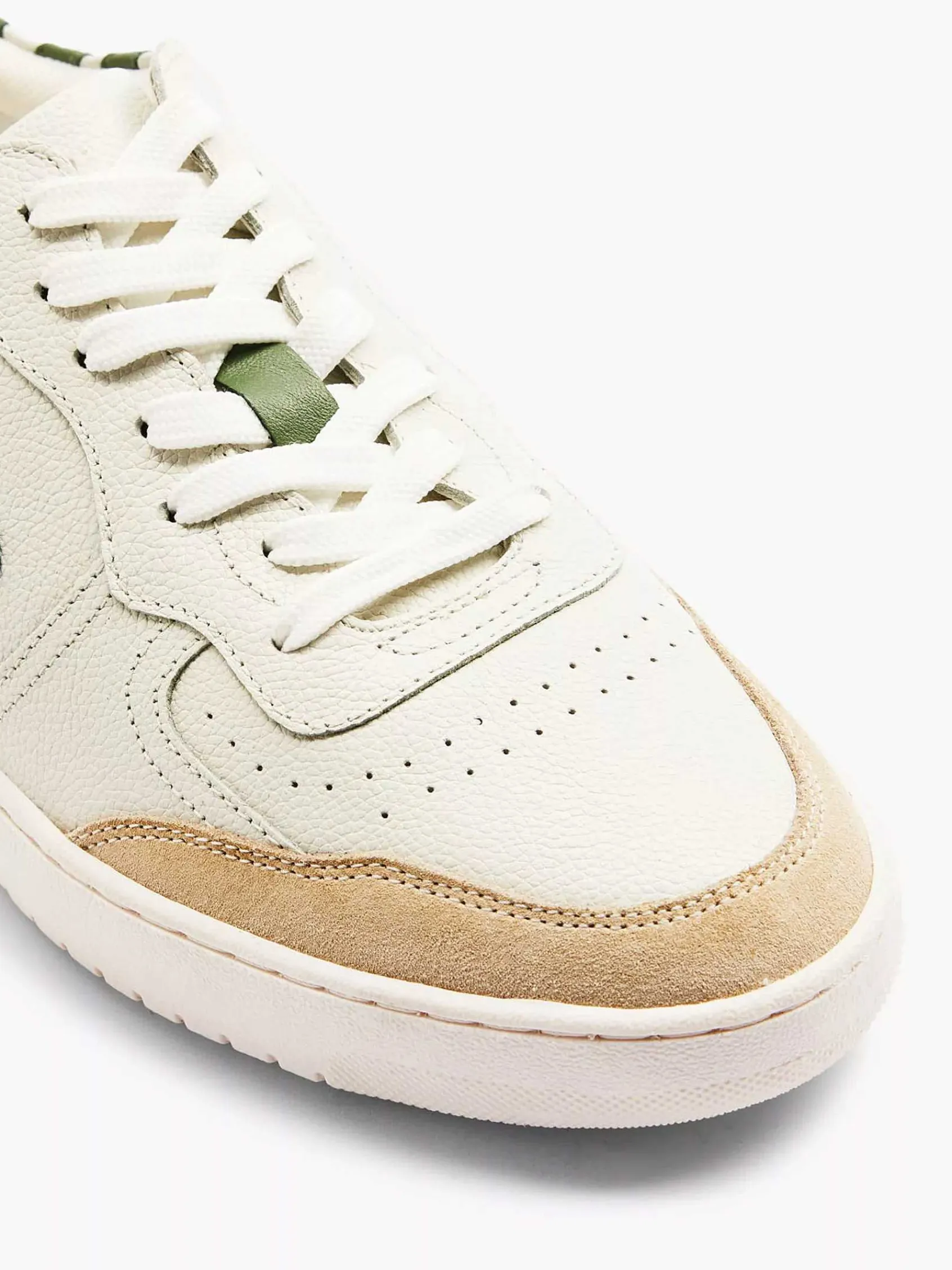 Sneakers|Oxmox Witte Leren Retro Sneaker