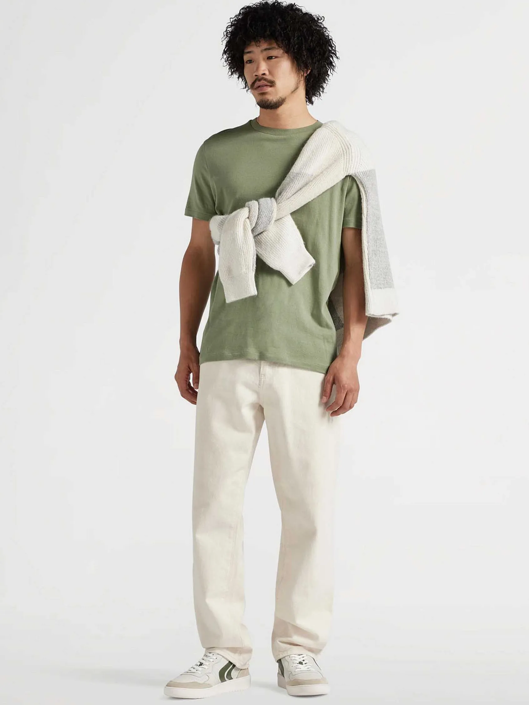 Sneakers|Oxmox Witte Leren Retro Sneaker