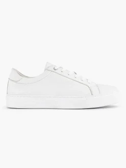Sneakers|Oxmox Witte Leren Sneaker