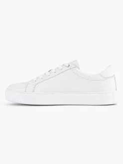 Sneakers|Oxmox Witte Leren Sneaker