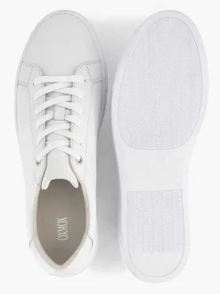 Sneakers|Oxmox Witte Leren Sneaker