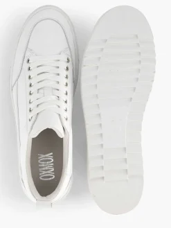 Sneakers|Oxmox Witte Leren Sneaker