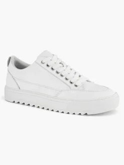 Sneakers|Oxmox Witte Leren Sneaker