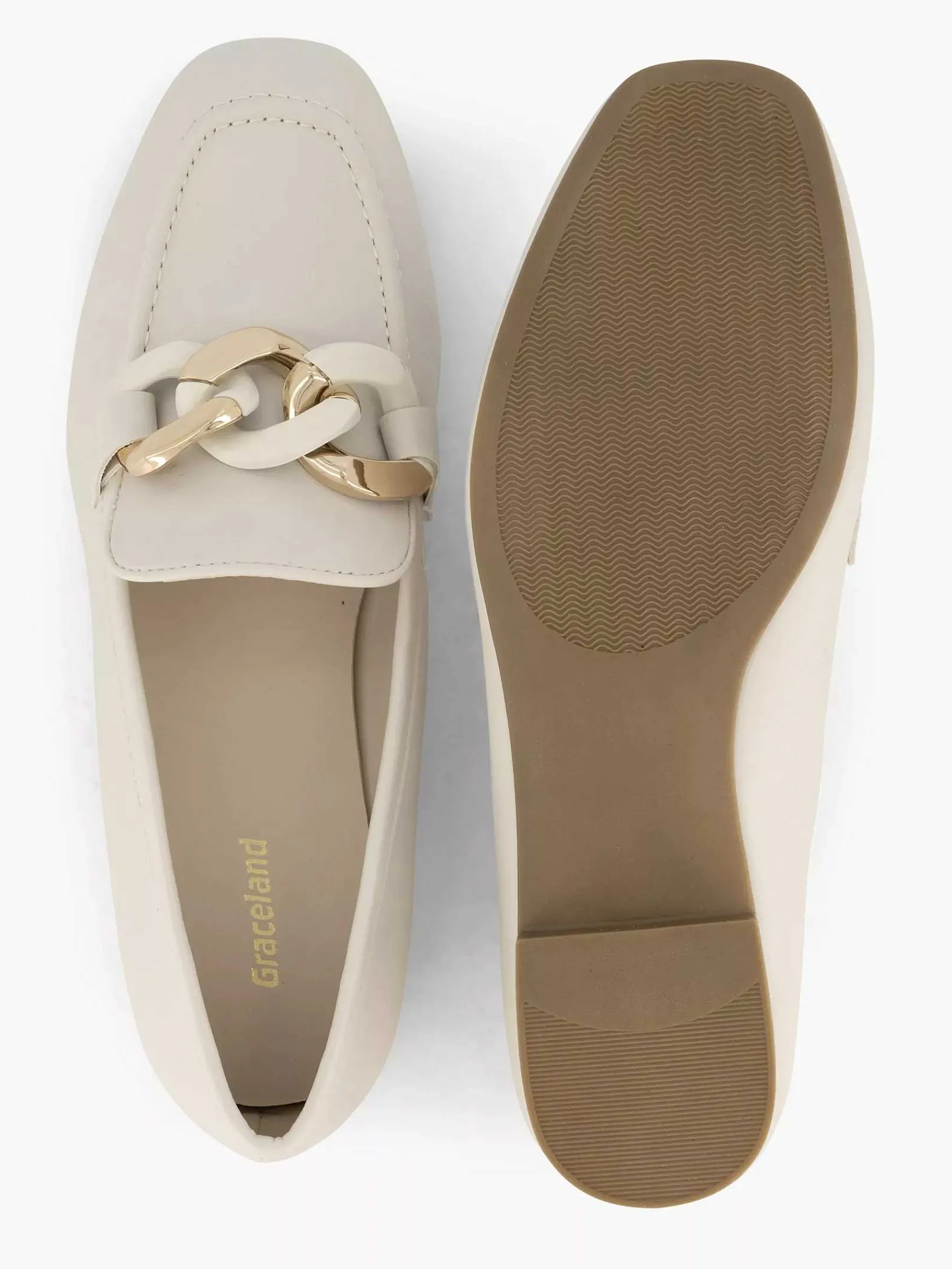 Instappers|Graceland Witte Loafer