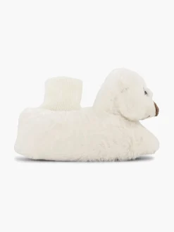 Jongensschoenen|Cupcake Couture Witte Pantoffel Beer