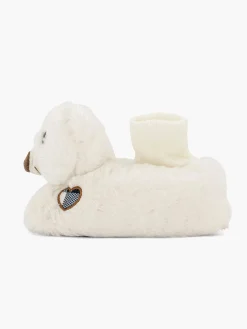 Jongensschoenen|Cupcake Couture Witte Pantoffel Beer