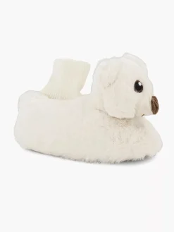 Jongensschoenen|Cupcake Couture Witte Pantoffel Beer