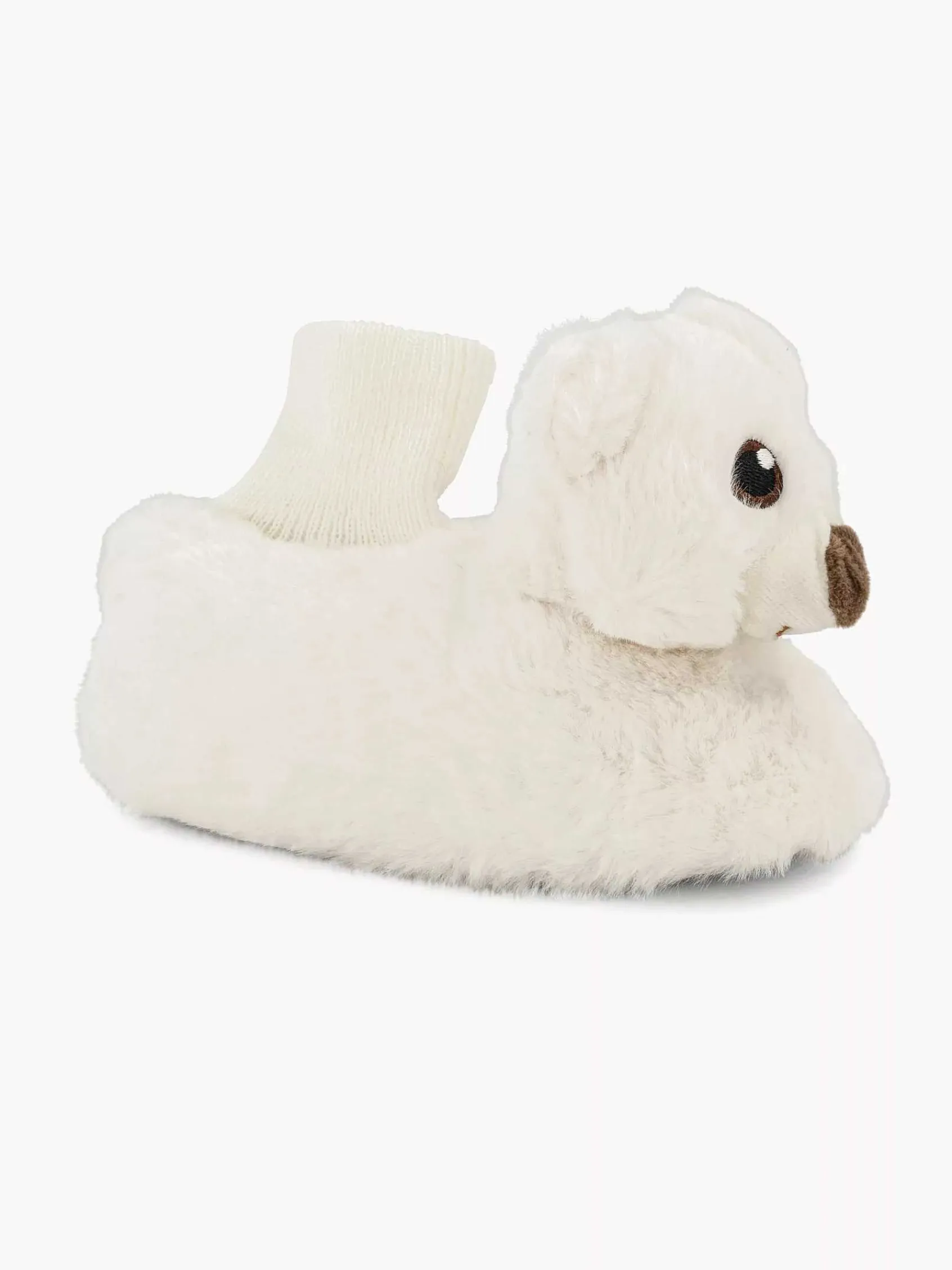 Jongensschoenen|Cupcake Couture Witte Pantoffel Beer