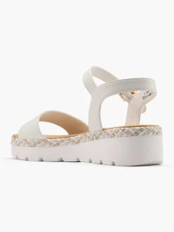Sandalen|Esprit Witte Platform Sandaal