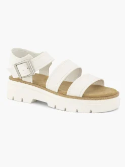 Sandalen|Oxmox Witte Platform Sandaal