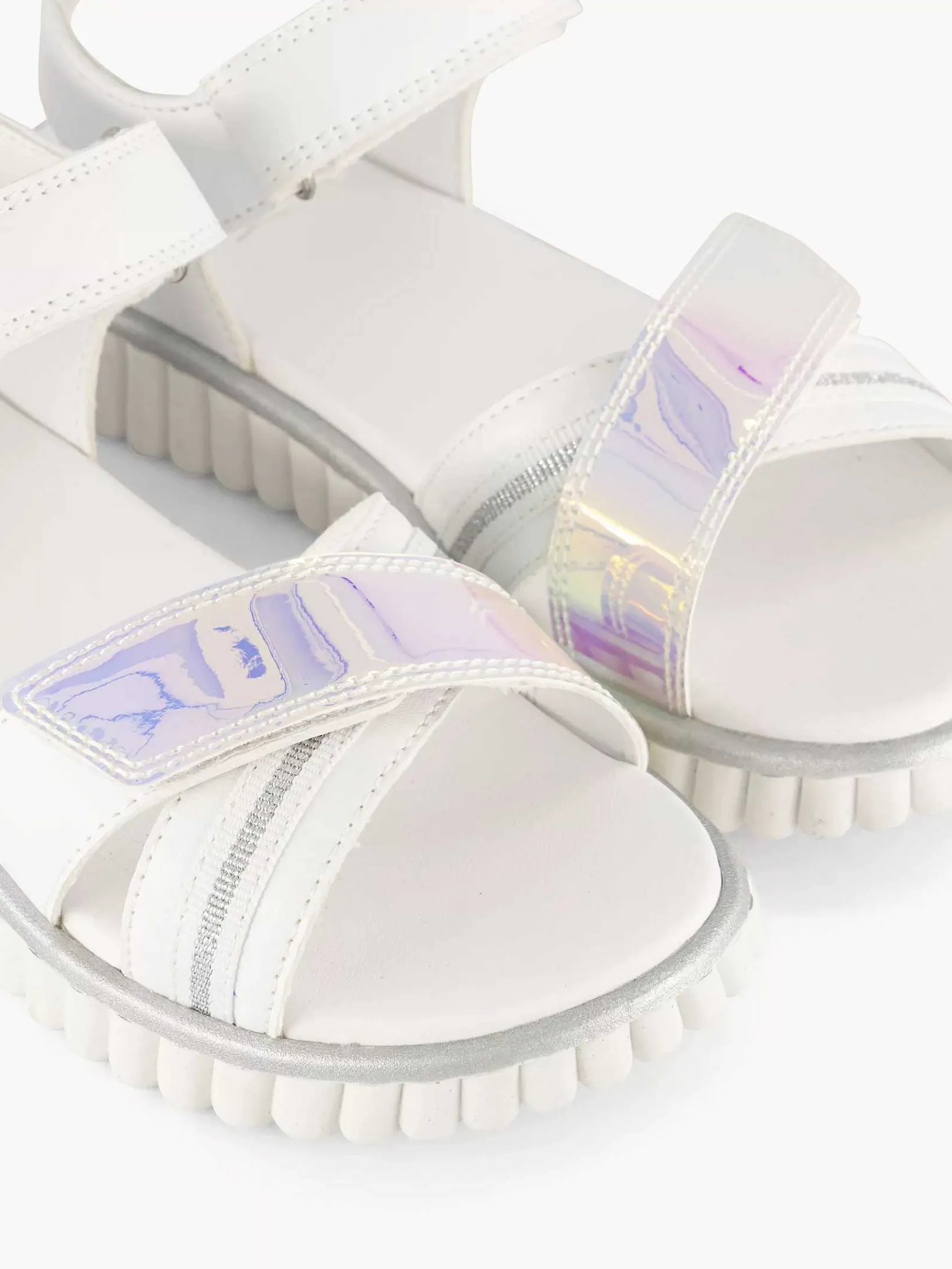 Jongensschoenen|Oxmox Witte Platform Sandaal