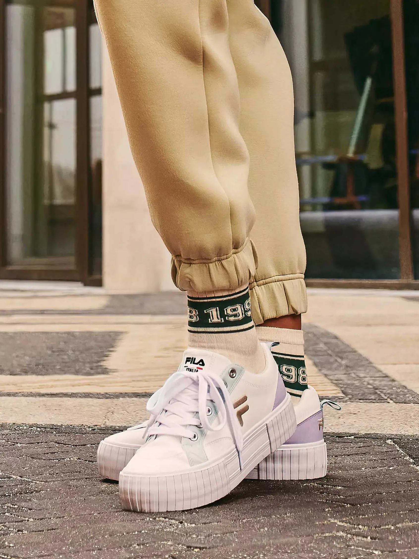 Sneakers|FILA Witte Platform Sneaker