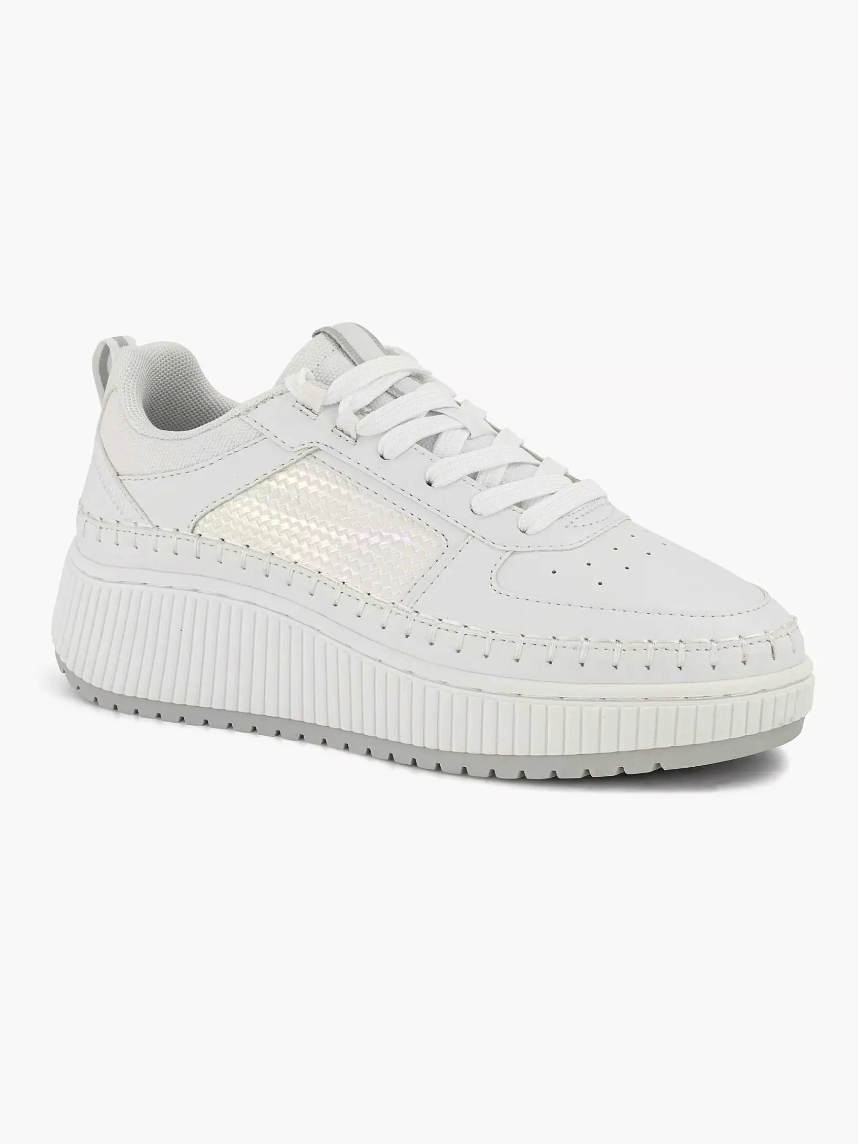 Sneakers|Oxmox Witte Platform Sneaker
