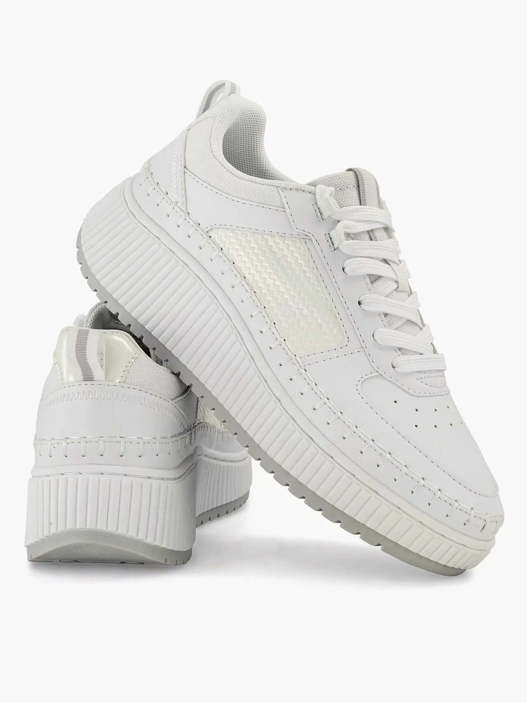 Sneakers|Oxmox Witte Platform Sneaker
