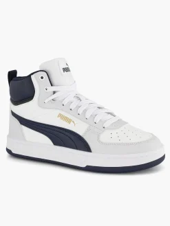Jongensschoenen|Puma Witte Caven 2.0 Mid Jr