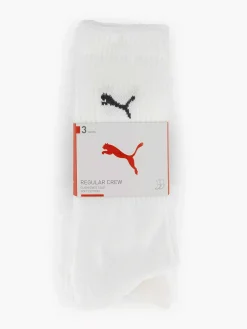 Sokken|Puma Witte Crew 2 Pak 39-42