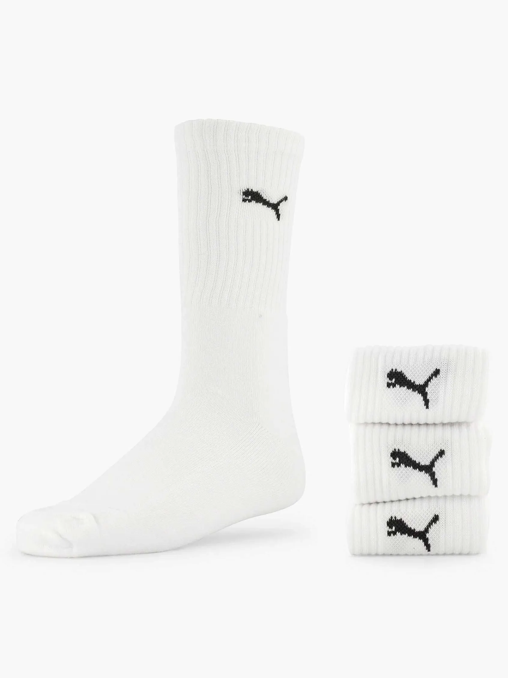 Sokken|Puma Witte Crew 2 Pak 39-42
