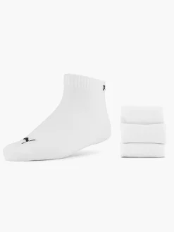 Sokken|Puma Witte Quarter Plain 3 Pak 43-46