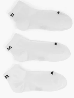 Sokken|Puma Witte Quarter Plain 3 Pak 43-46