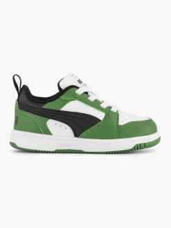 Jongensschoenen|Puma Witte Rebound V6 Lo Ac Inf