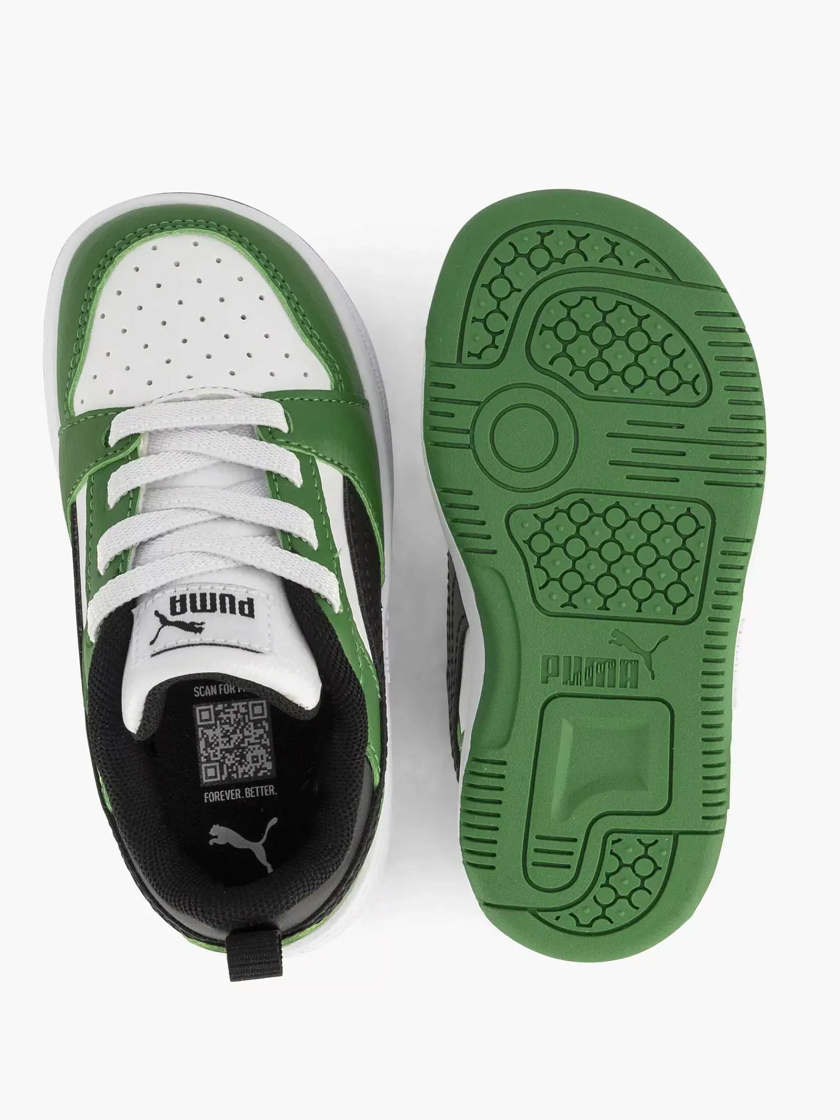 Jongensschoenen|Puma Witte Rebound V6 Lo Ac Inf