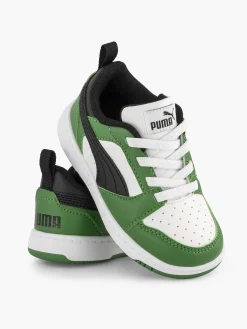 Jongensschoenen|Puma Witte Rebound V6 Lo Ac Inf