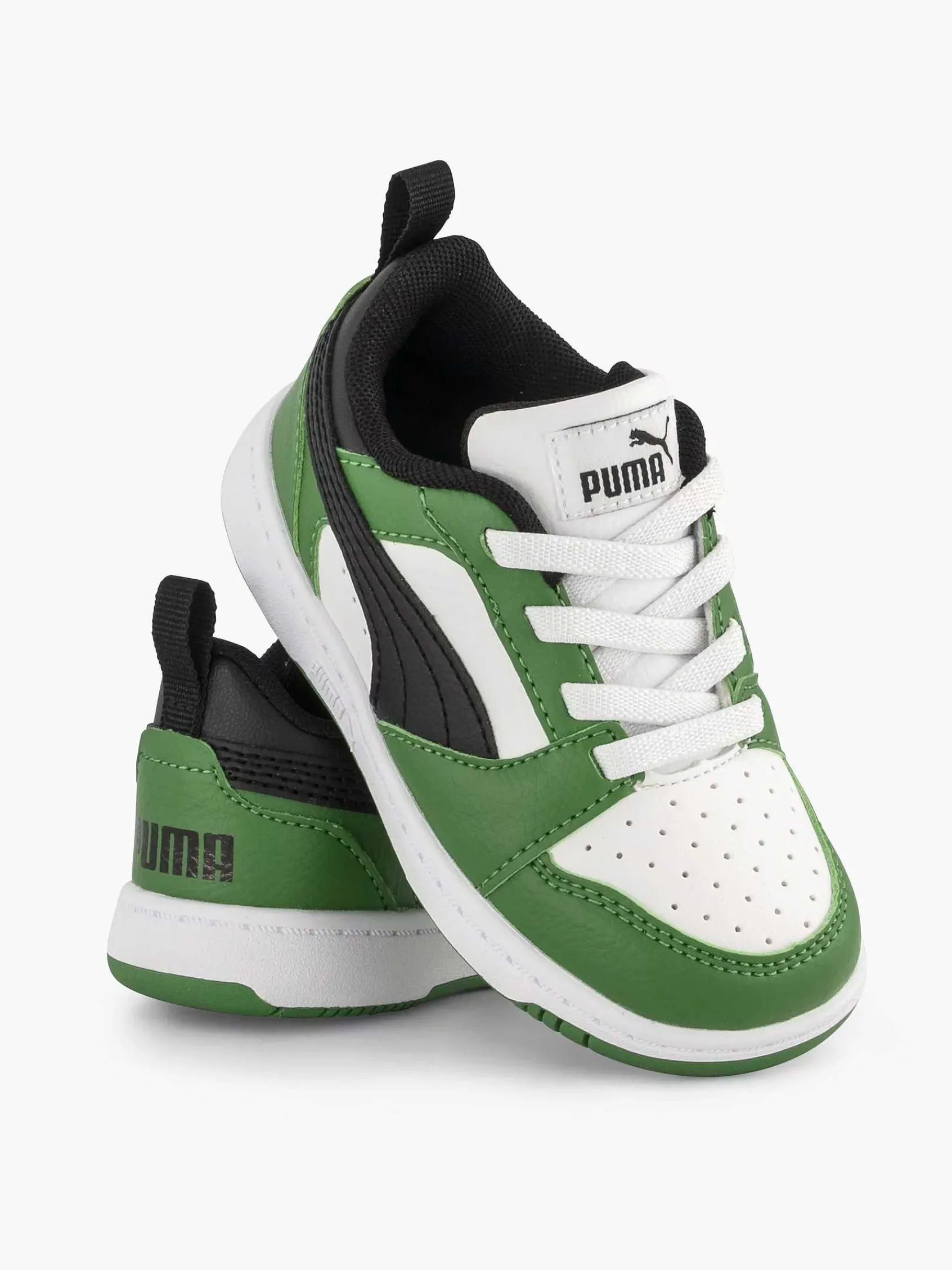 Jongensschoenen|Puma Witte Rebound V6 Lo Ac Inf