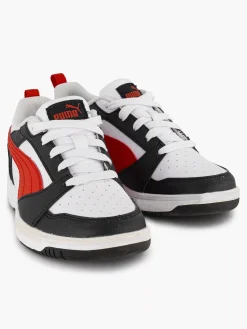 Jongensschoenen|Puma Witte Rebound V6 Lo Ps