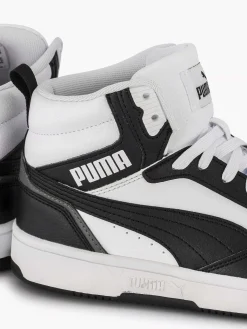 Babyschoenen|Puma Witte Rebound V6 Mid Jr