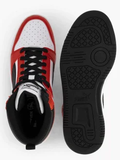 Jongensschoenen|Puma Witte Rebound V6 Mid Jr