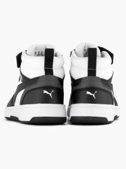 Jongensschoenen|Puma Witte Rebound V6 Mid Ac+ Ps