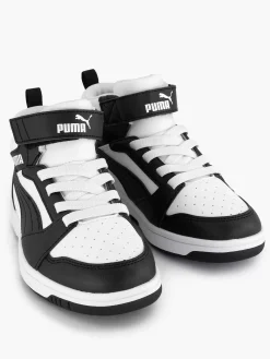 Jongensschoenen|Puma Witte Rebound V6 Mid Ac+ Ps