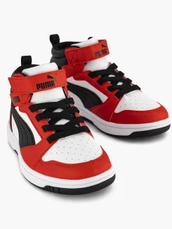 Jongensschoenen|Puma Witte Rebound V6 Mid Ac+ Ps