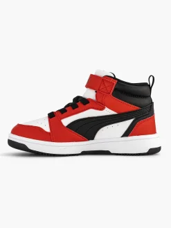Jongensschoenen|Puma Witte Rebound V6 Mid Ac+ Ps