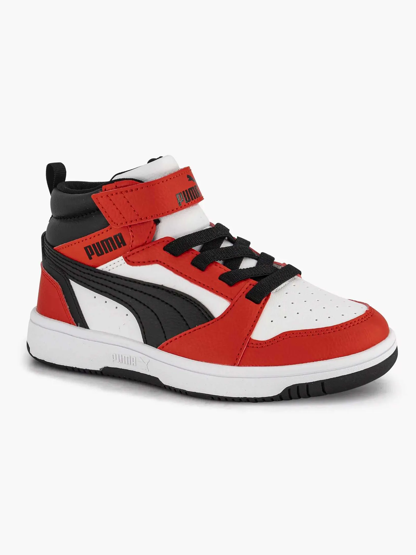Jongensschoenen|Puma Witte Rebound V6 Mid Ac+ Ps