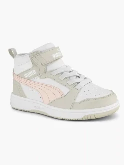 Jongensschoenen|Puma Witte Rebound V6 Mid Ac+ Ps