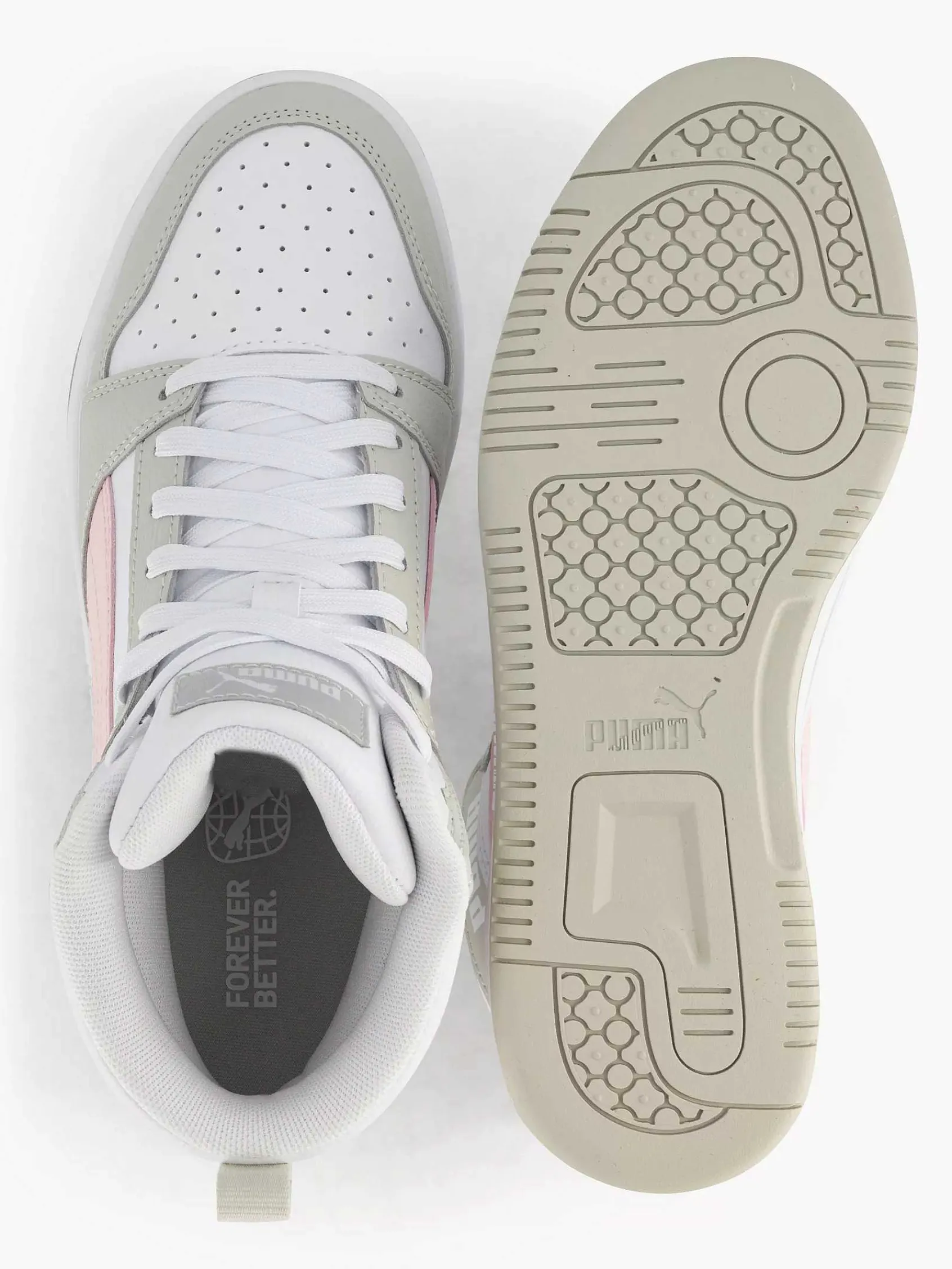 Sneakers|Puma Witte Rebound V6 Mid Jr