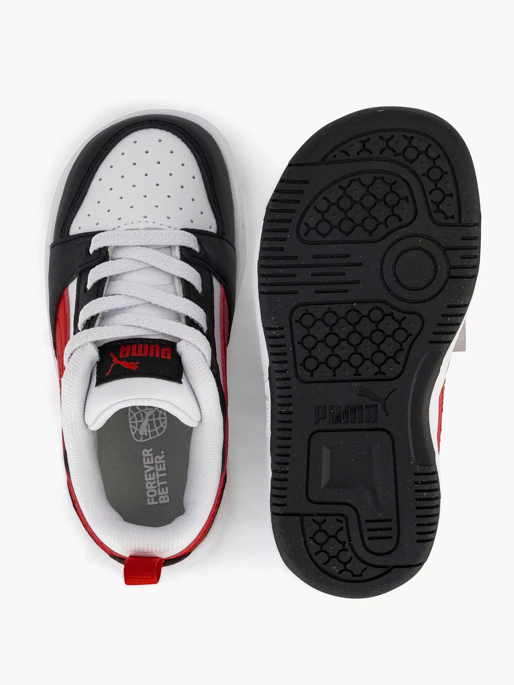 Jongensschoenen|Puma Witte Rebound V6 P Ac Inf