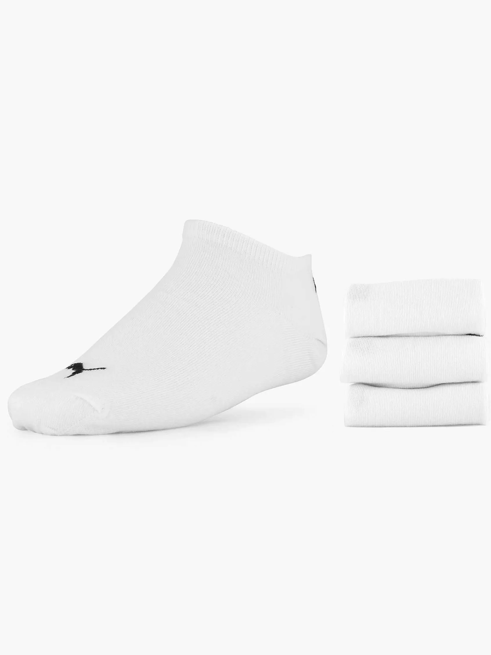 Sokken|Puma Witte Sneaker Plain 3 Pak 43-46