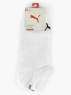 Sokken|Puma Witte Sneaker Plain 3 Pak 43-46