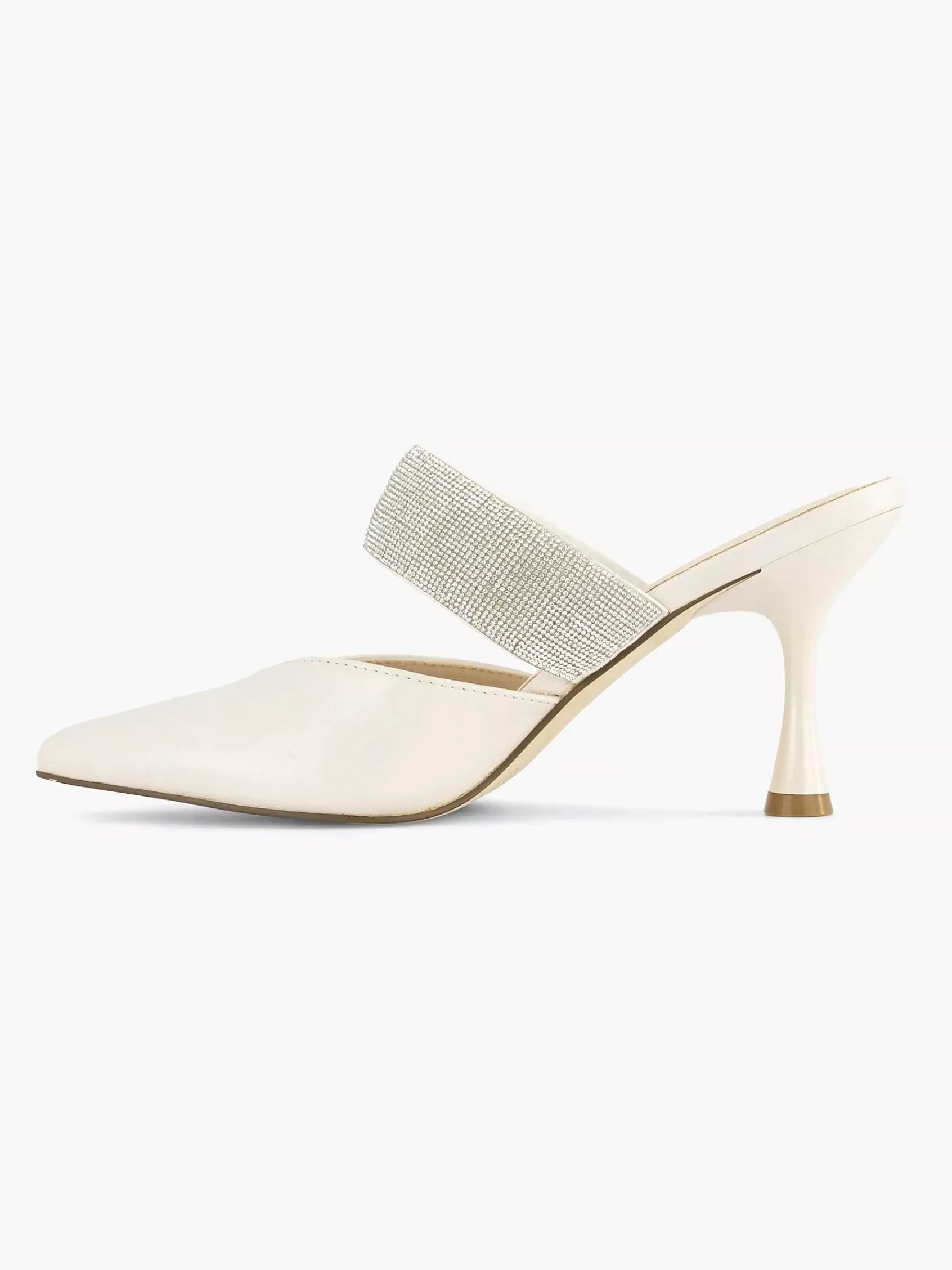 Pumps|Graceland Witte Pump Steentjes