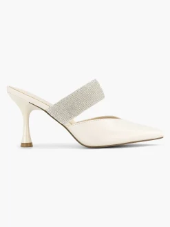 Pumps|Graceland Witte Pump Steentjes