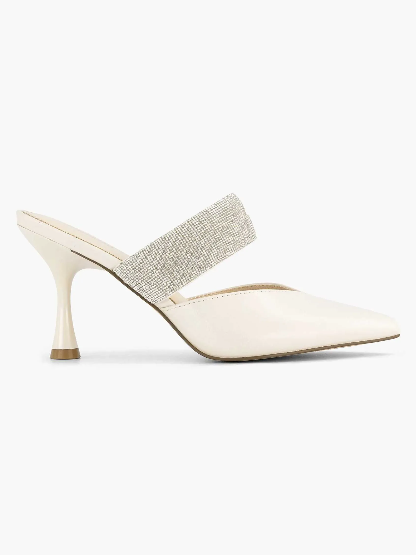 Pumps|Graceland Witte Pump Steentjes