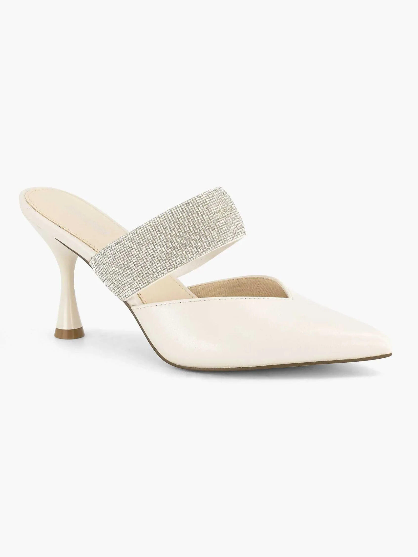 Pumps|Graceland Witte Pump Steentjes