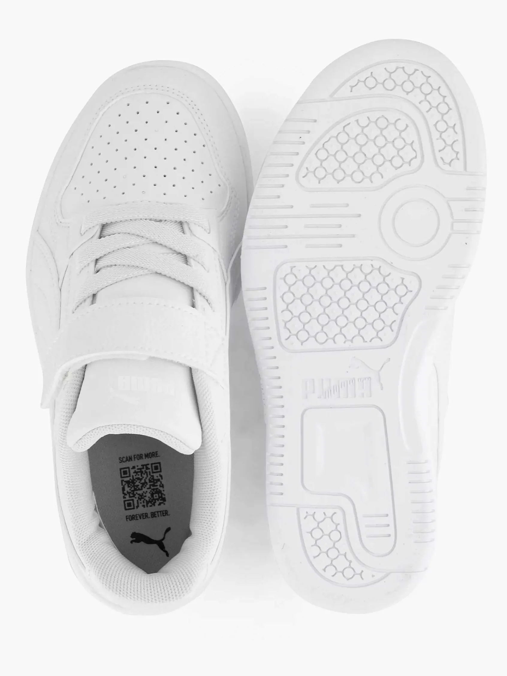 Jongensschoenen|Puma Witte Rebound Lite Ps