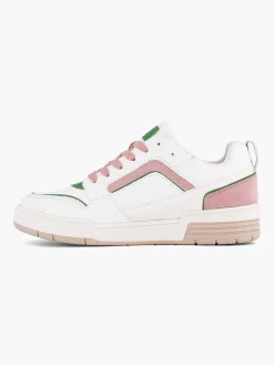 Sneakers|Oxmox Witte Retro Sneaker Roze