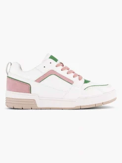 Sneakers|Oxmox Witte Retro Sneaker Roze