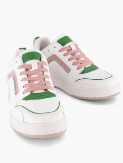 Sneakers|Oxmox Witte Retro Sneaker Roze