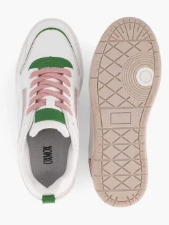 Sneakers|Oxmox Witte Retro Sneaker Roze